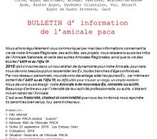 Bulletin d'information n°1 de la région PACA